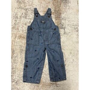 oshkosh‎ bgosh 12m Dino overalls